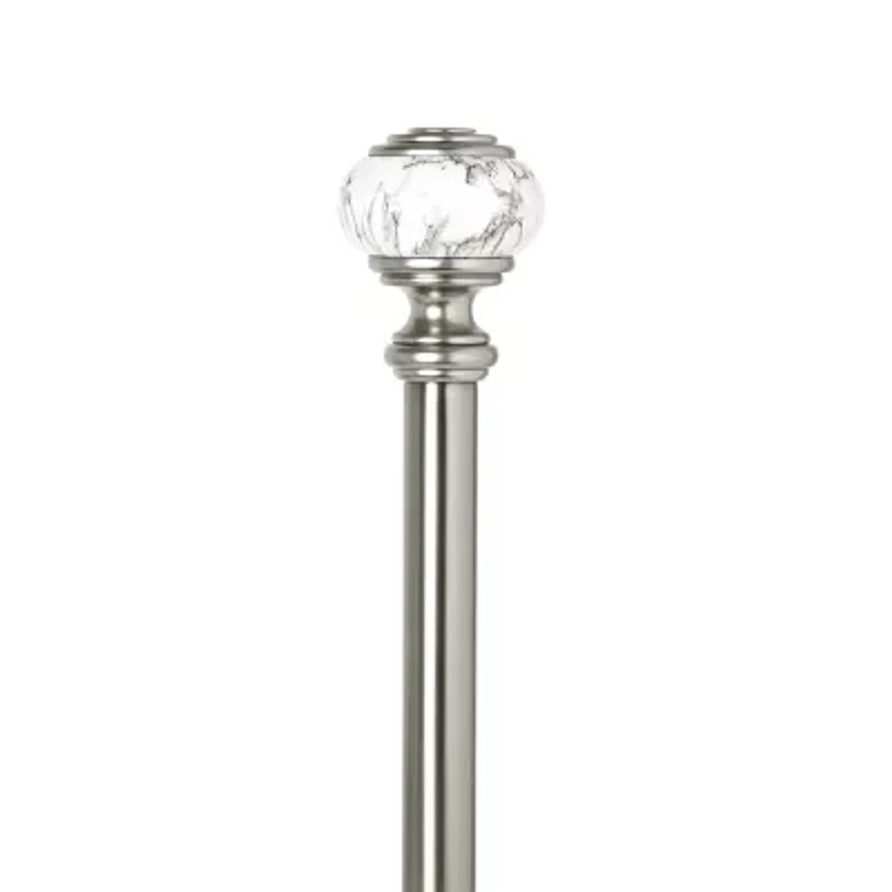 Umbra Marble Knob 1 Adjustable Curtain Rod