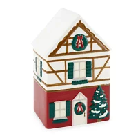 North Pole Trading Co.Ski Lodge Christmas House Cookie Jar