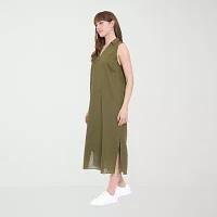 London Times Womens Sleeveless Maxi Dress