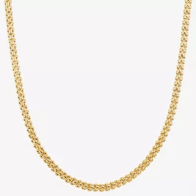 Made in Italy Womens 14K Gold Over Silver 18 Inch Chain Necklace