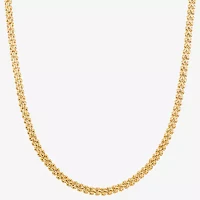 Made in Italy Womens 14K Gold Over Silver 18 Inch Chain Necklace