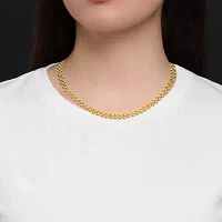 Made in Italy Womens 14K Gold Over Silver 18 Inch Chain Necklace