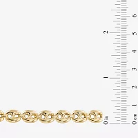 Made in Italy Womens 14K Gold Over Silver 18 Inch Mariner Chain Necklace