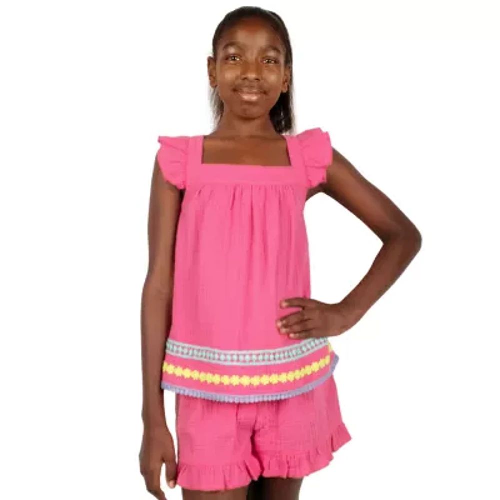 Lilt Big Girls 2-pc. Short Set