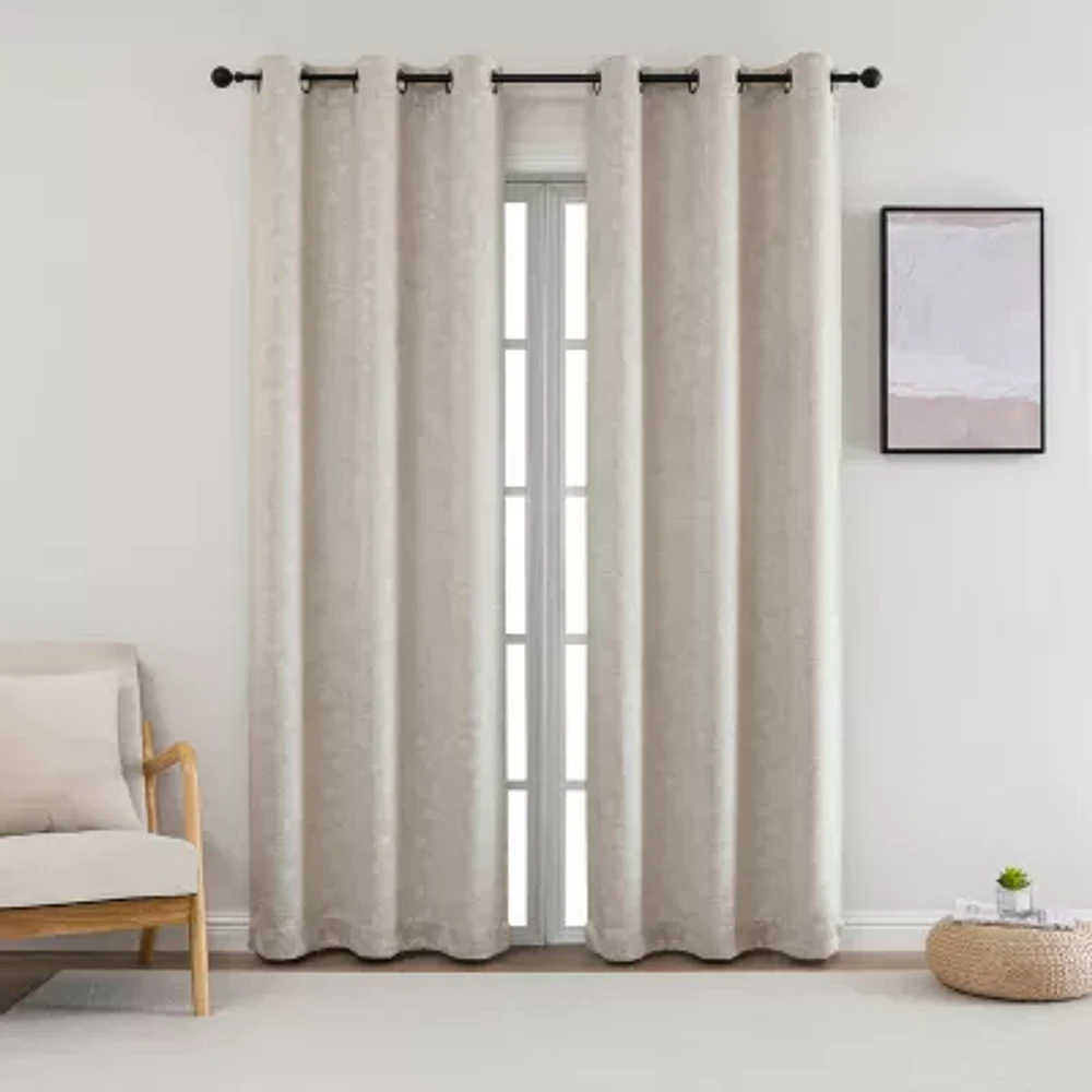 Roosevelt Grommet Top Blackout Set of 2 Curtain Panel
