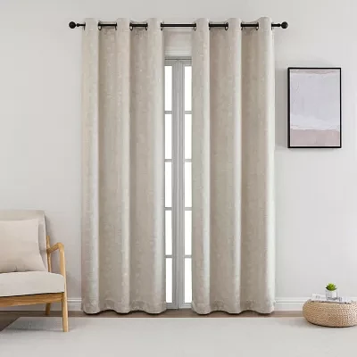 Roosevelt Grommet Top Blackout Set of 2 Curtain Panel
