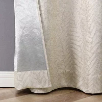 Regal Home Joelle Embossed Grommet Top Energy Saving Blackout Set of 2 Curtain Panel