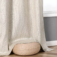 Regal Home Joelle Embossed Grommet Top Energy Saving Blackout Set of 2 Curtain Panel