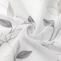 Regal Home Cedar Embroidered Grommet Top Sheer Set of 2 Curtain Panel