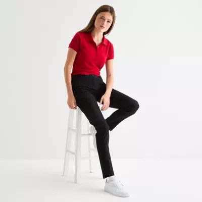IZOD-Juniors Womens Skinny Flat Front Pant