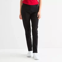 IZOD-Juniors Womens Skinny Flat Front Pant