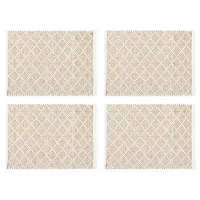 Linden Street Jute And Cotton 4-pc. Placemat