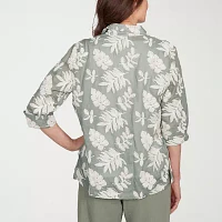 Alfred Dunner Copper Canyon Womens 3/4 Sleeve Layered Top