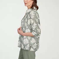 Alfred Dunner Copper Canyon Womens 3/4 Sleeve Layered Top