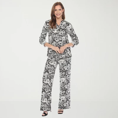 White Mark 2-pc. Floral Pant Set