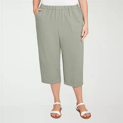 Alfred Dunner Copper Canyon Womens Plus Capri Pant