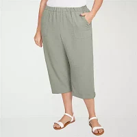 Alfred Dunner Copper Canyon Womens Plus Capri Pant