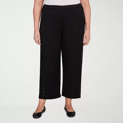 Alfred Dunner-Plus Santa Barbara Womens Straight Fit Ankle Pant
