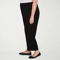 Alfred Dunner-Plus Santa Barbara Womens Straight Fit Ankle Pant