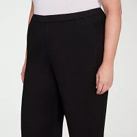 Alfred Dunner-Plus Santa Barbara Womens Straight Fit Ankle Pant