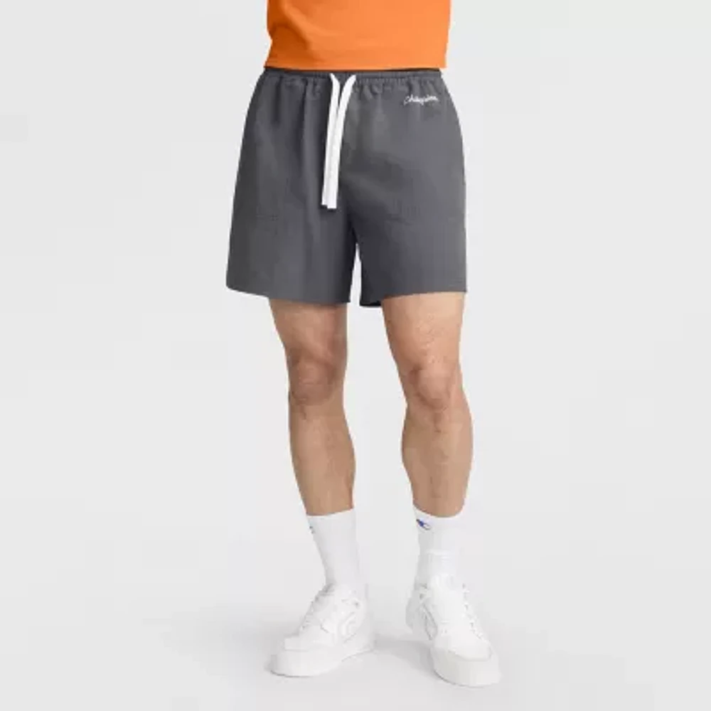 Champion 6" Mens Mid Rise Stretch Fabric Workout Shorts