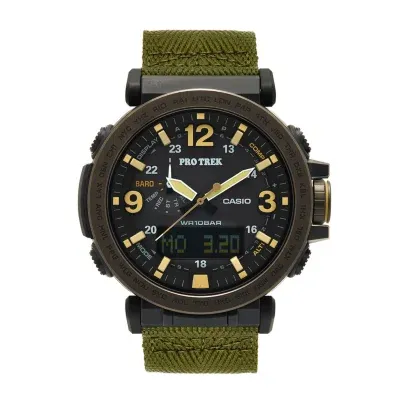 Casio Pro Trek Mens Green Strap Watch Prg-600yb-3cr