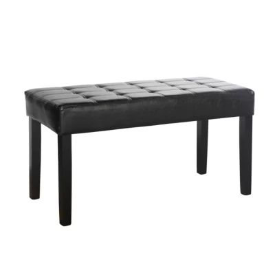 Corliving California 24 Panel Tufted Bench