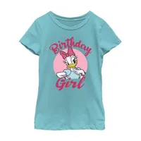 Little & Big Girls Disney Crew Neck Short Sleeve Mickey and Friends Graphic T-Shirt