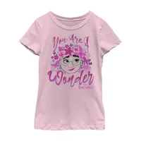 Little & Big Girls Disney Crew Neck Short Sleeve Encanto Graphic T-Shirt