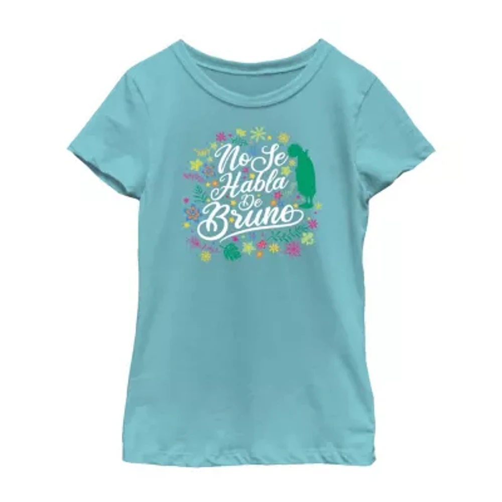 Little & Big Girls Disney Crew Neck Short Sleeve Encanto Graphic T-Shirt