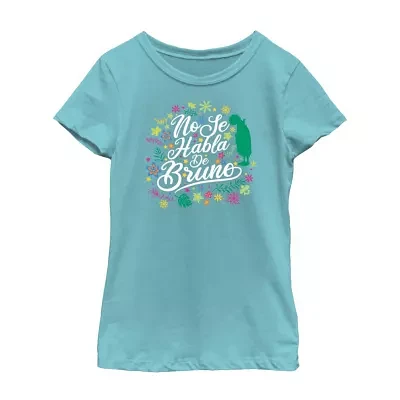 Little & Big Girls Disney Crew Neck Short Sleeve Encanto Graphic T-Shirt