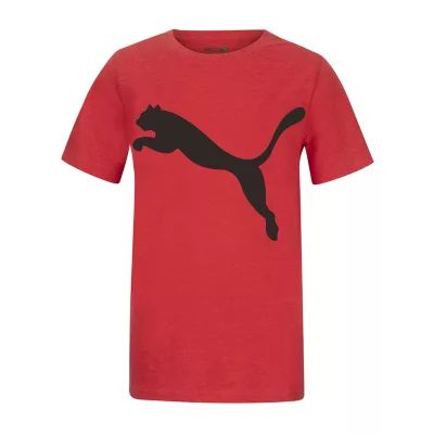 PUMA Big Boys Crew Neck Short Sleeve Graphic T-Shirt