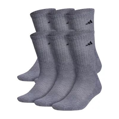 adidas 6 Pair Crew Socks Mens