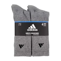 adidas 6 Pair Crew Socks Mens