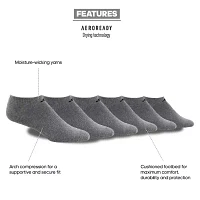 adidas 6 Pair No Show Socks Mens