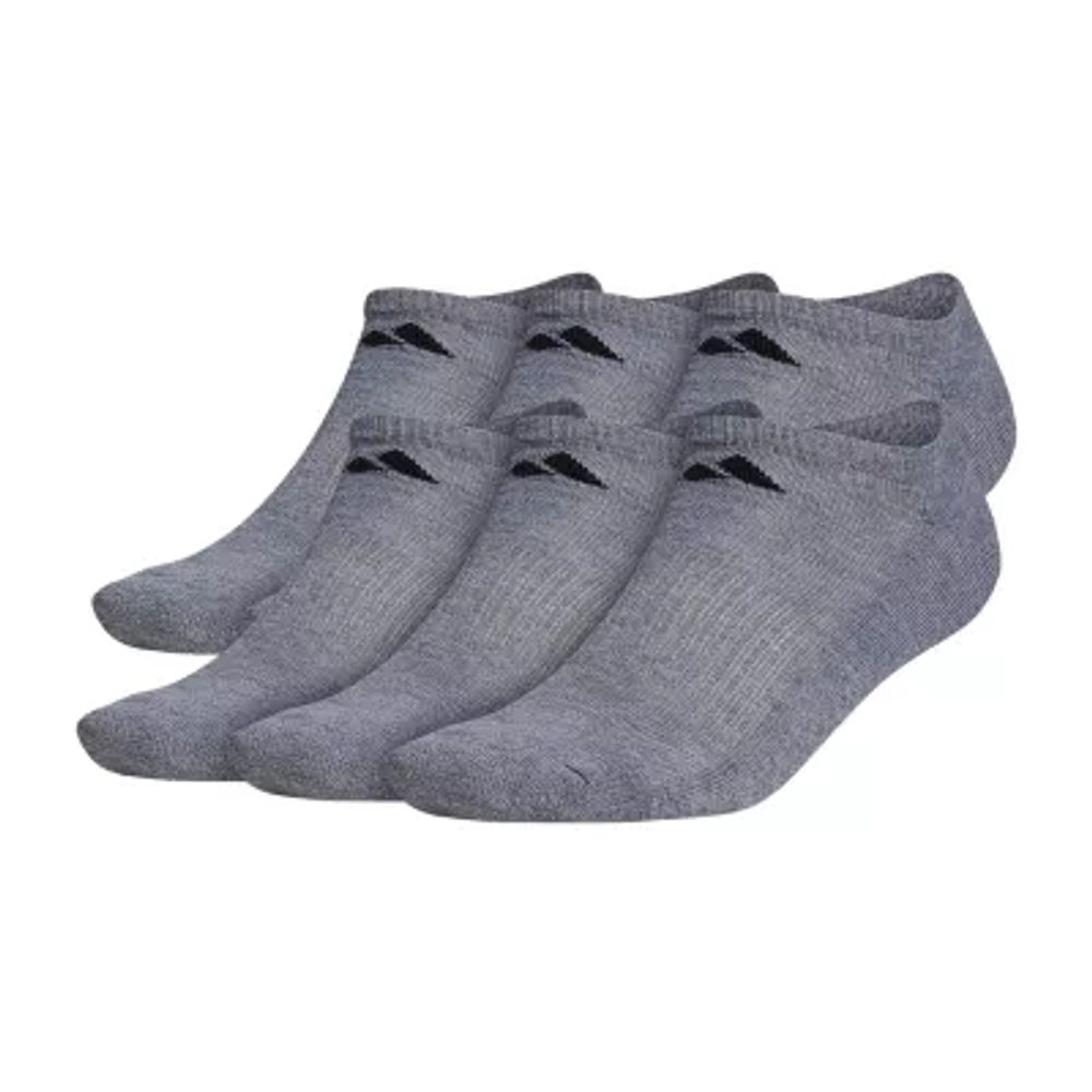adidas 6 Pair No Show Socks Mens