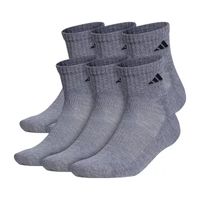 adidas 6 Pair Quarter Ankle Socks Mens