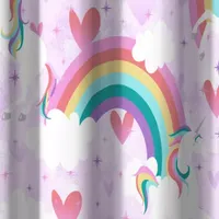 CHF Unicorn Rainbow Shower Curtain