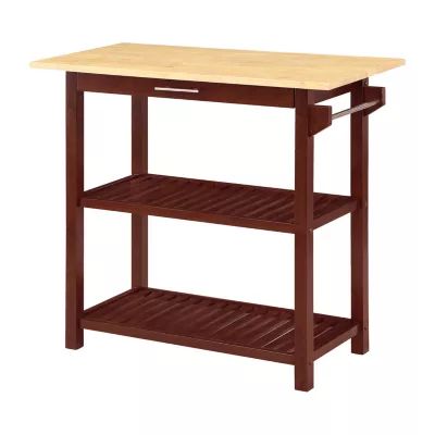 Designs2go Wood-Top Kitchen Island