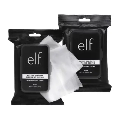 e.l.f. Skin Makeup Remover Cleansing Cloths  2 P
