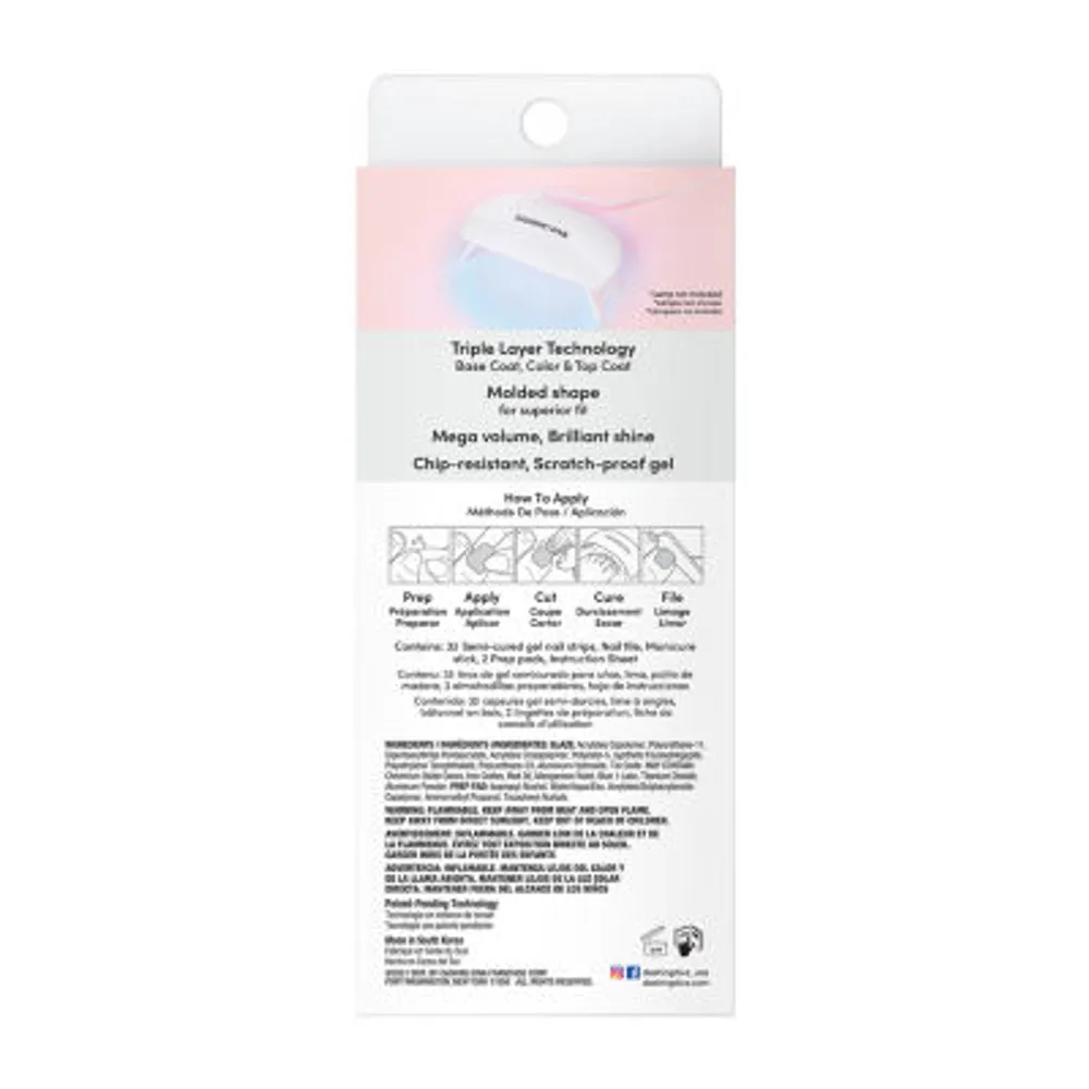 Dashing Diva Glaze Tone Up White Nail Pedi Strips Nail Appliques