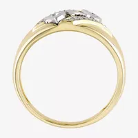 "Dad" Mens Diamond Accent Natural White 10K Gold Fashion Ring