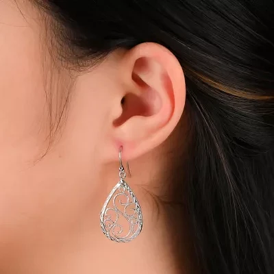 Sterling Silver Teardrop Earrings