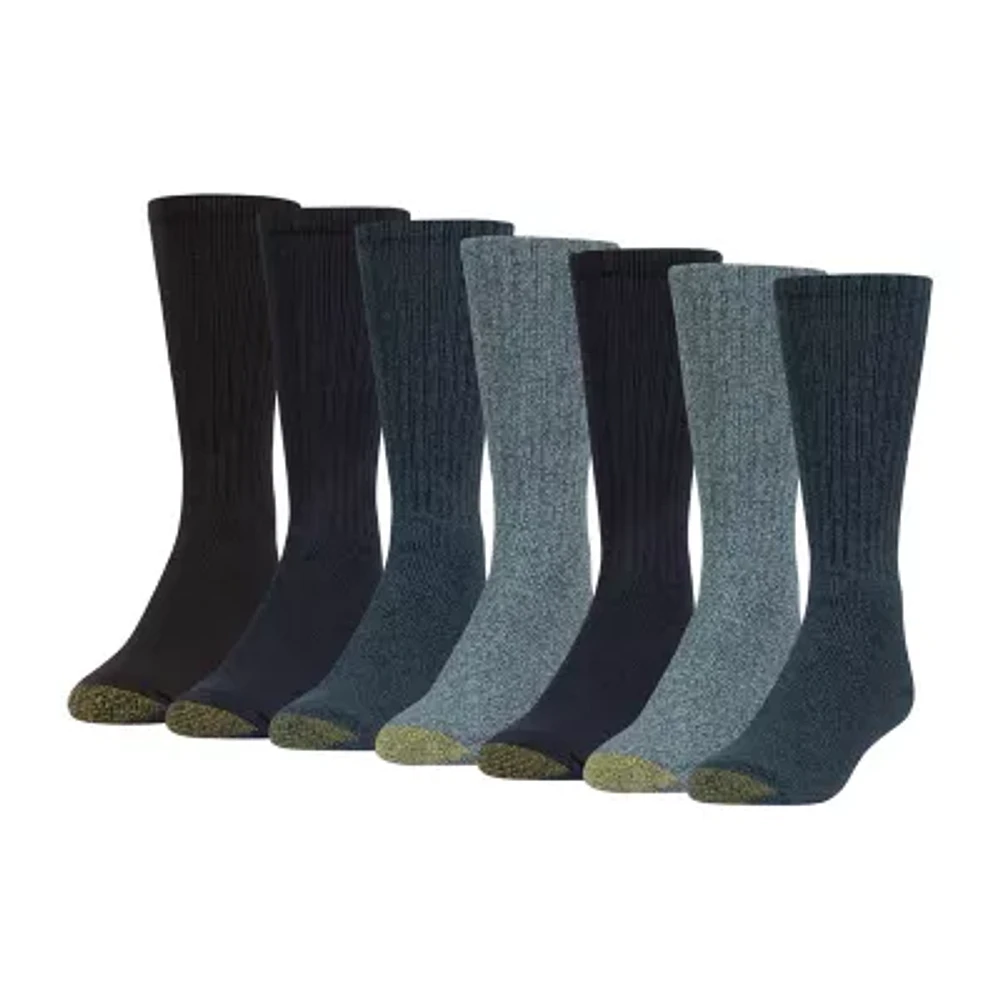 Gold Toe Harrington Bonus Pack 7 Pair Crew Socks Mens