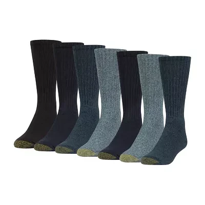 Gold Toe Harrington Bonus Pack 7 Pair Crew Socks Mens