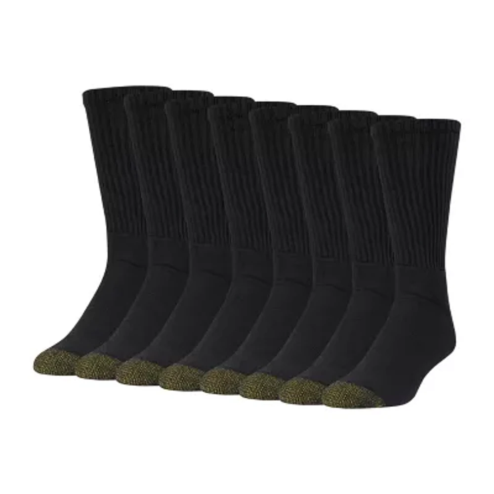 Gold Toe Athletic Sport Bonus Pack 8 Pair Crew Socks Mens