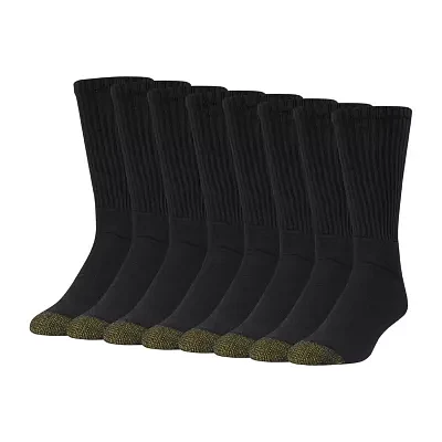 Gold Toe Athletic Sport Bonus Pack 8 Pair Crew Socks Mens