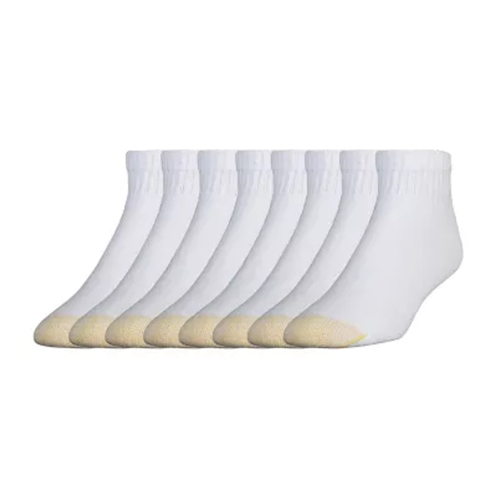 Gold Toe Athletic Sport Bonus Pack 8 Pair Quarter Ankle Socks Mens