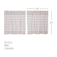 Vhc Brands Annie Check 2-pc. Rod Pocket Window Tiers