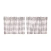 Vhc Brands Annie Check 2-pc. Rod Pocket Window Tiers